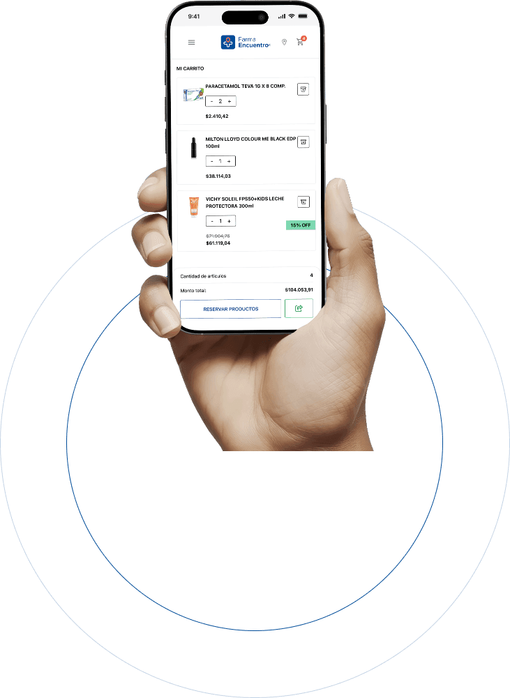 Mockup de experiencia de usuario de la aplicación