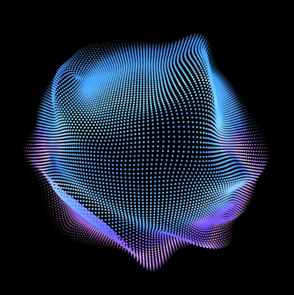 Elemento decorativo representando inteligencia artificial